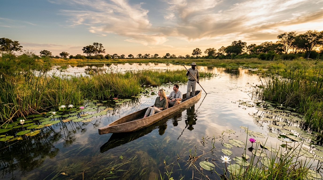 Botswana Okavango Delta Mokoro