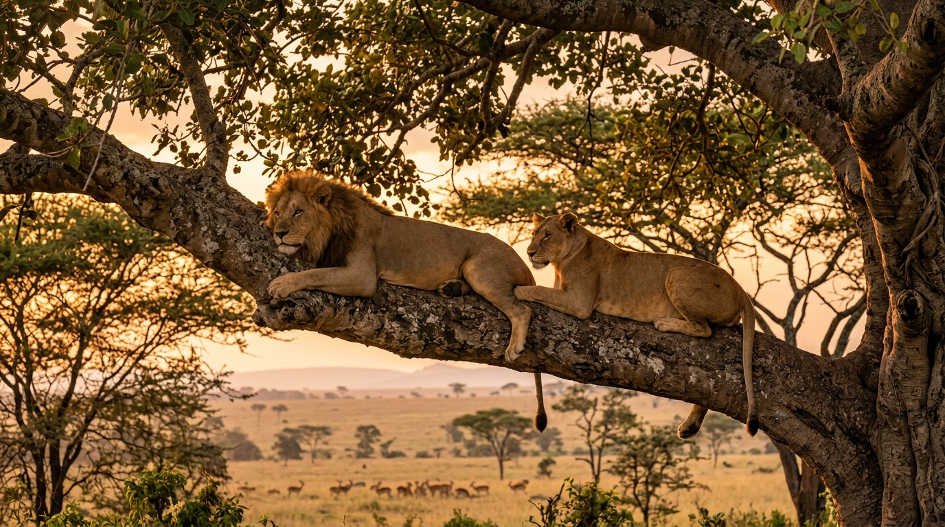 Tree-Climbing Lions of Queen Elizabeth National Park
