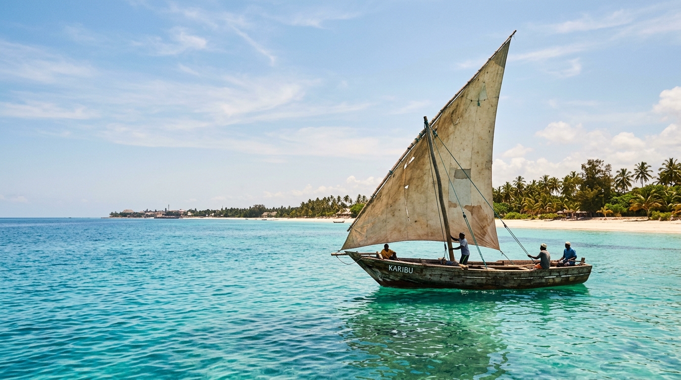 Tanzania Zanzibar Traditional Dhow